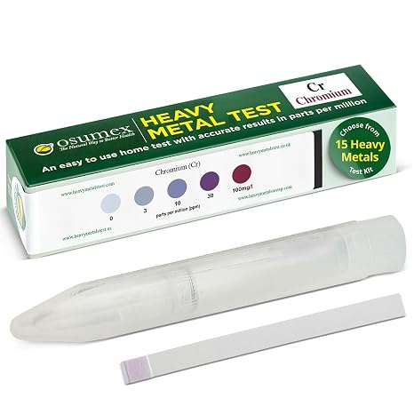 Heavy Metals Test Kit Chromium Kit 1 Pack - Heavy Metal Water Testing Kit, Chromium Water Testing Kits for Drinking Water, Food, Urine, Waste Water, Other Materials, At Home Drinking Water Test Kit
