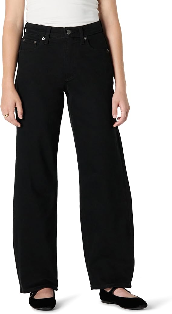 Amazon Essentials Women's High-Rise Barrel Leg Jeans