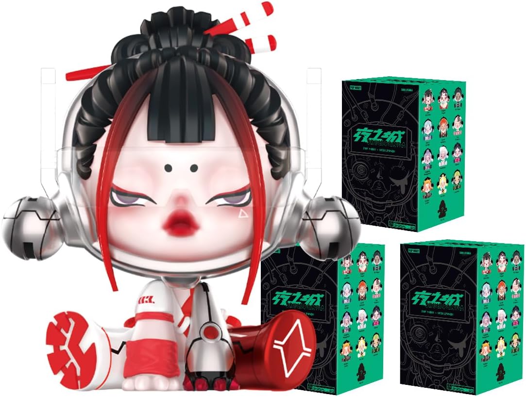 POP MART SKULLPANDA City of Night Series 3 Boxes Exclusive Action Figure Box Toy Popular Collectible Art Toy Cute Figure Creative Gift for Christmas Birthday Party Holiday