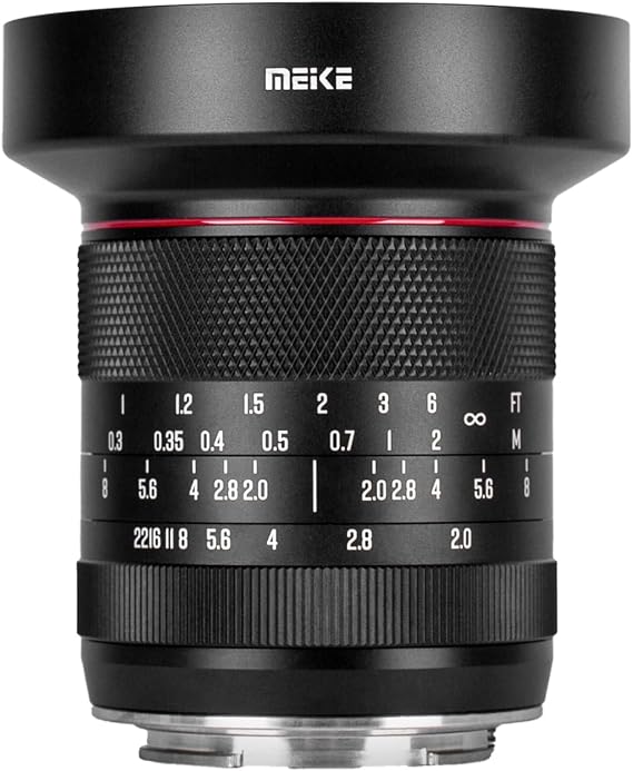 Meike 10mm F2.0 Ultra Wide Angle APS-C MF Lens for Sony E Mount Cameras | Manual Focus, For A6700 A6600 A6400 A5000 A5100 A6000 A6100 A6300 A6500 ZV-E10, Landscape, Astrophotography