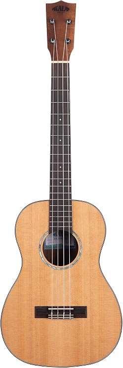 KALA KA-SCAC-B Gloss Solid Cedar Top Acacia Baritone Ukulele with Bag (UB-B)