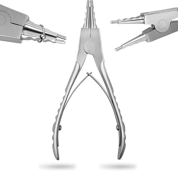 Pro Quality Body Piercing Ring Opening Pliers 7"