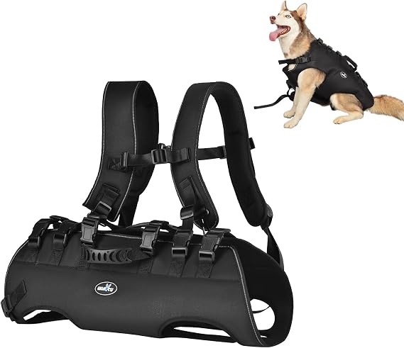 Dog Backpack Carrier for Medium Large Dogs Emergency Backpack(66-88LBS)