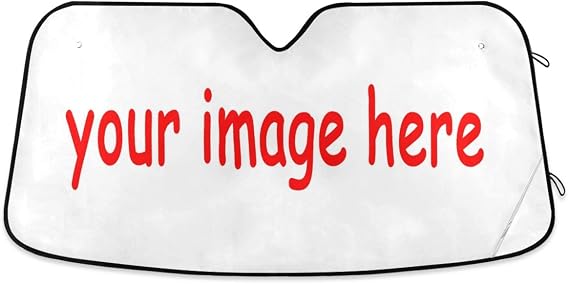 Custom Car Windshield Sunshade, Turn Your Photo Into Window Sunshades, Blocks Sun Visor Protector Foldable Sun Shield Keep Your Vehicle Cool