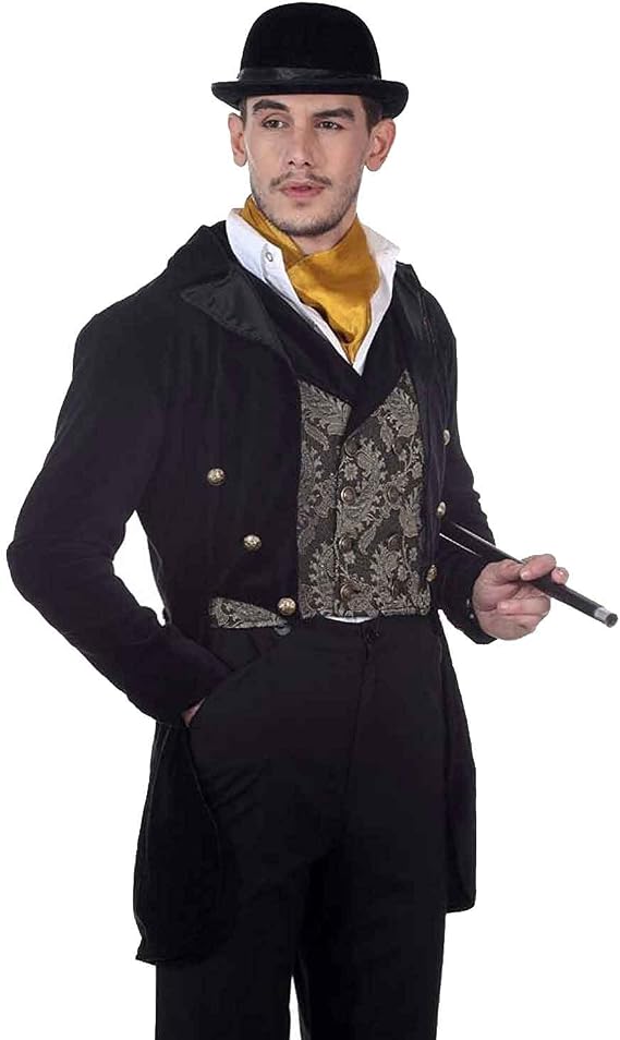 ThePirateDressing Steampunk Victorian Pirate Gothic Cosplay Mens Costume Coat Jacket