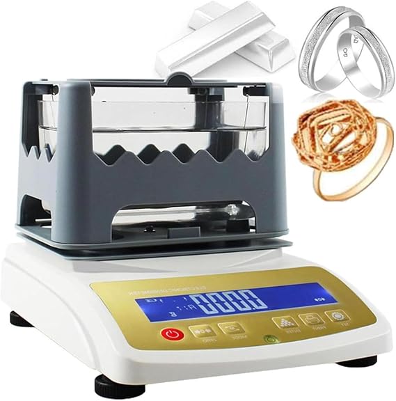 Gold Purity Analyser Meter Digital Electronic Gold Purity Tester Machine, Gold Purity Content Detector, Gold Purity Density Meter, Precious Metal Authenticity Tester,XF-120K