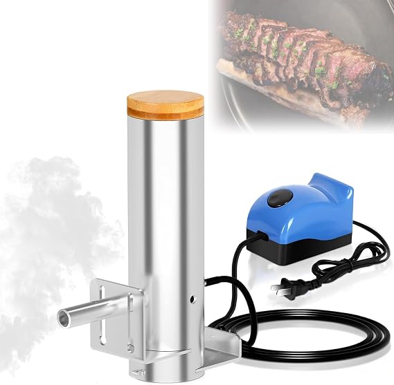 Electric Barbecue Smoker,Portable Stainless Steel Electric Smoke Generator,Adjustable Smoke Output, for Preserving Foods