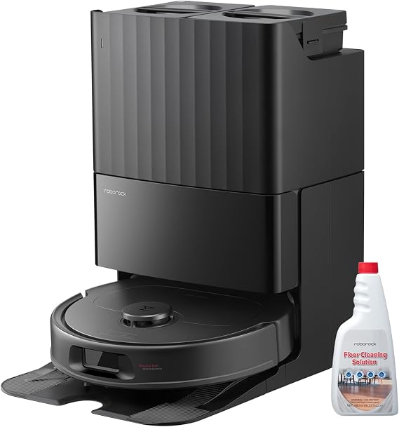 roborock QV 35A Robot Vacuum and Mop with Official Floor Cleaning Solution