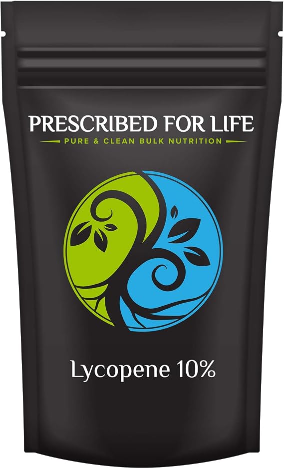 Prescribed For Life Lycopene Powder 10% | Lycopene Supplements for Men | Rich in Antioxidants | Vegan, Gluten Free, Non GMO (1 kg / 2.2 lb)