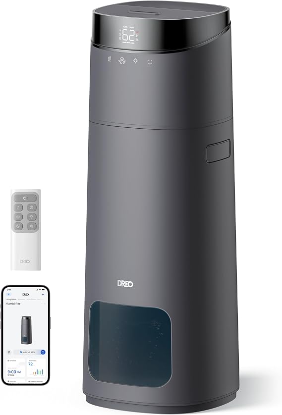 DREO 16L Smart Humidifier Large Room 1000 ft2, 130H Runtime, 30dB, Top Fill