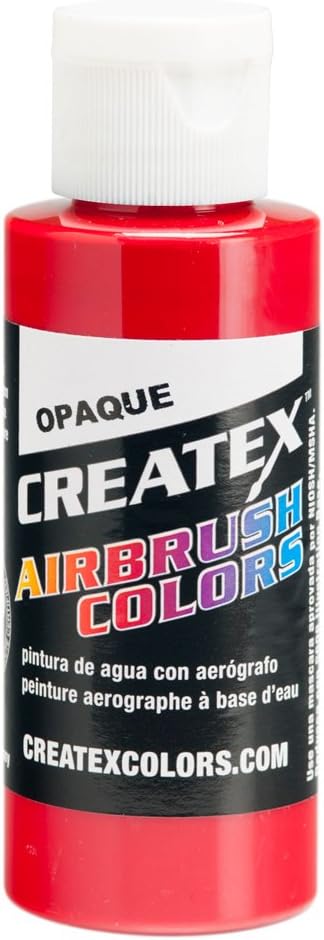 Createx Airbrush Paint, Opaque Red, 4 oz (5210-04)