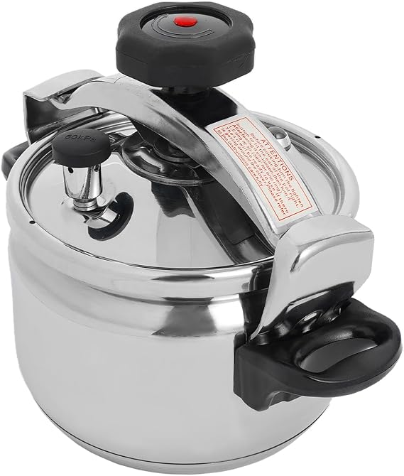 304 Stainless Steel 3-Liter Pressure Cooker, Family small mini pressure cookers Super safety lock Suitable for All Hob Types Including, for Home and Restaurant