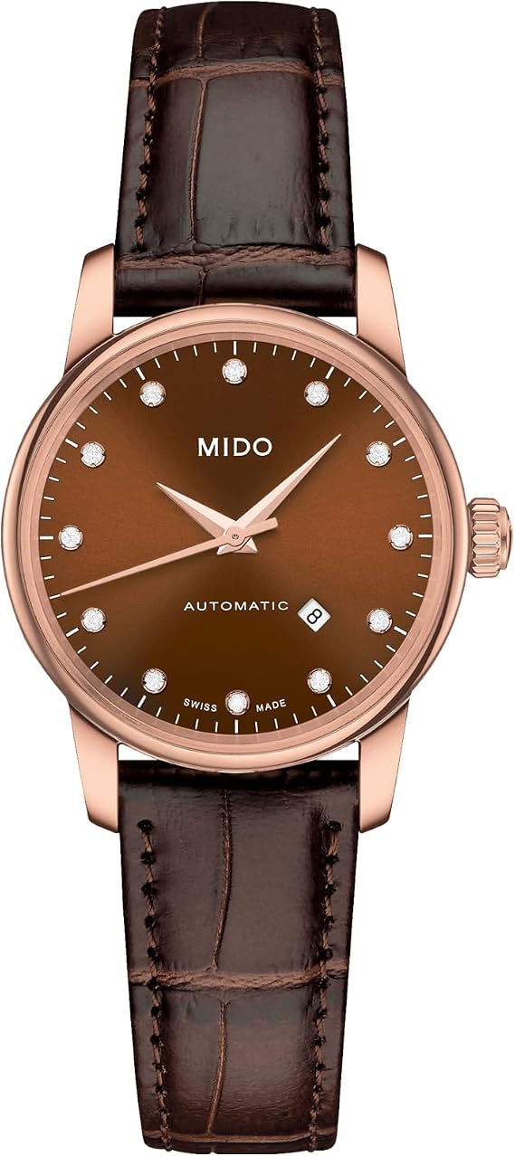 MIDO Baroncelli - Swiss Automatic Watch for Women - Brown Dial - Case 29mm - M76003648
