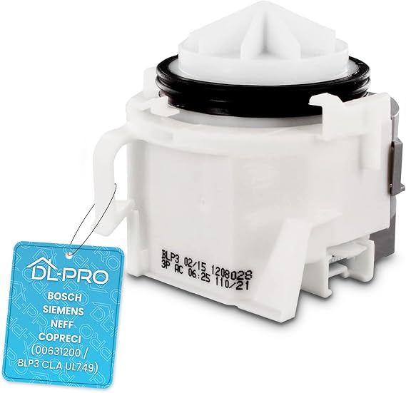 DL-pro Drain Pump for Bosch Siemens Neff Dishwasher 00631200 BLP3 CL.A