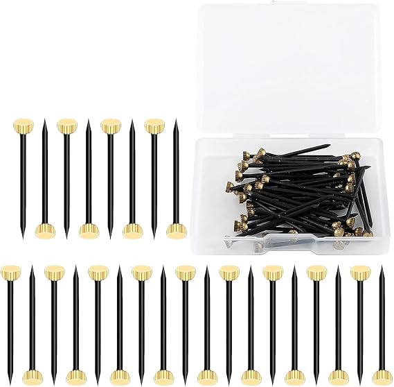 Picture Hanging Nails, Brass Head Heavy Duty Picture Nails for Photo Frames