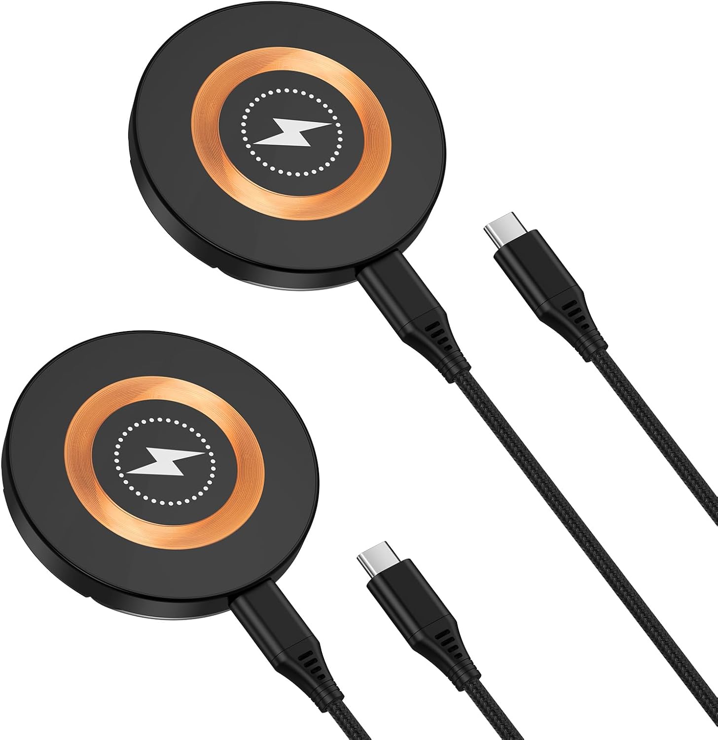 Samsung S25 Ultra Magnetic Charger Wireless Fast Charging Pad 15W Magsafe Wireless Charger Stand 2Pack for Samsung Galaxy Z Flip7 Fold7 6S25 EdgeS25 PlusS24FES23S22,Pixel 9a,iPhone 16e 16 Pro Max