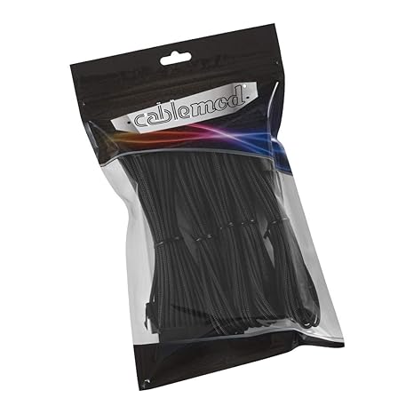 CableMod 8+8 Series Classic ModMesh Sleeved Cable Extension Kit (Black)