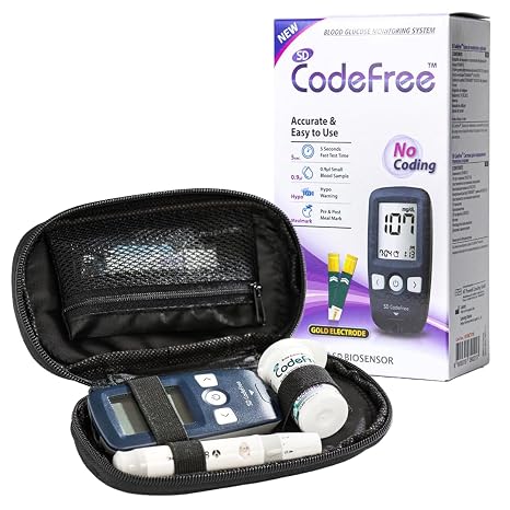 SD CodeFree Glucose Monitor Kit - Blood Sugar Monitor