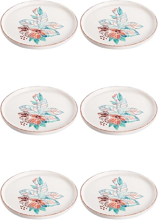 6 lı Seramik Pasta Tabak Amazon Dekor Pasta Tabağı 20cm