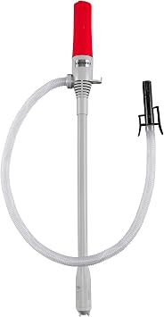 DEWAY Automatic Fuel Transfer Pump with Auto-Stop, 3X More Powerful D Battery Powered, Extra Long Hose, Portable Liquid Pump Transfers Gasoline, Water & More at 2.4 Gal/Minute