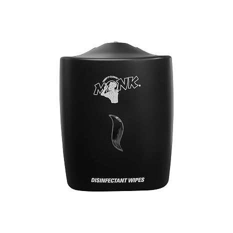Monk Wipes Monk Disinfecting Wipes Plastic Wall Mounted Center Pull Dispenser
