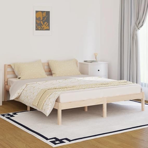 Beds & Bed Frames- Beds & Accessories -Day Bed Solid Wood Pine 160x200 cm King Size
