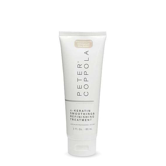 PETER COPPOLA a-Keratin Smoothing And Refinishing Treatment - Semi-Permanent Keratin Hair Treatment Smoothes, Nourishes, And Repairs the Hair - Formaldehyde-Free, Aldehyde-Free (3 Fl Oz)