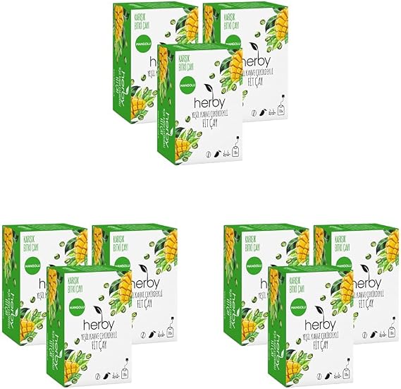 Herby Yeşil Kahve Çekirdekli Fit Çay, 3'lü Paket (3 paketi)