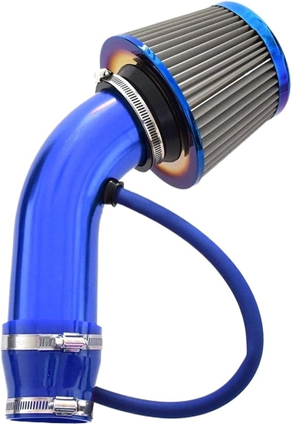 Car Air Intake 3" 76mm Car Cold Air Intake System Turbo Induction Pipe Tube Kit With Air Filter Cone High Flow Performace Racing Air Filter Air Intak Breather