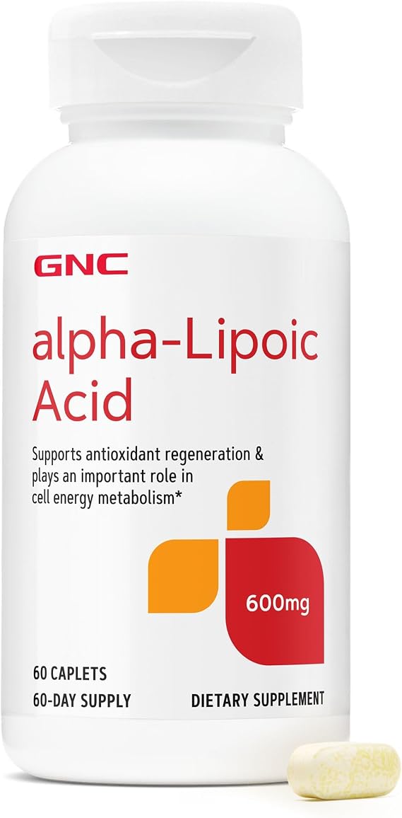 GNC Alpha-Lipoic Acid, 60 Count, 60 Servings