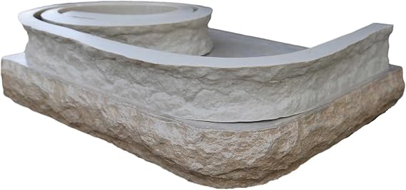 Chiseled Edge Concrete Countertop Edge Form Liner, 10'L (120") x 4" W x 1.75"D