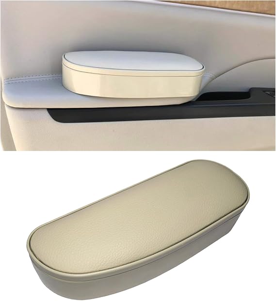 Ohleats Car Armrest Support Cover, Adjustable Auto Side Door Armrest Pillow Relieve Driver Arm Fatigue, Automotive Knee Elbow Pad with Storage Box, Interior Car Accessories (Beige, Style 2)