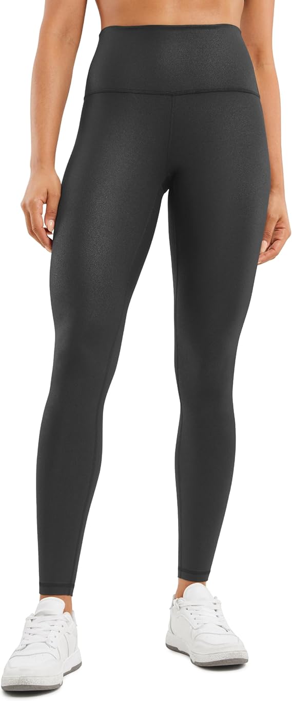 CRZ YOGA Matte Faux Leather Leggings 28"