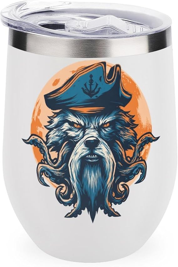 MARSVOVO 12oz Stainless Steel Mug Insulated Tumbler Spill-Proof Pattern