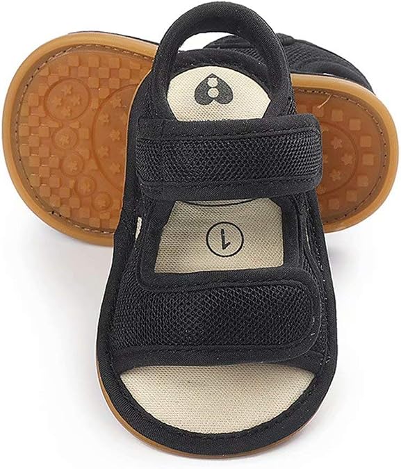 Baby Girls Boys Sandals Premium Breathable Anti-Slip Rubber Sole Infant Summer Outdoor Shoes Toddler First Walkers