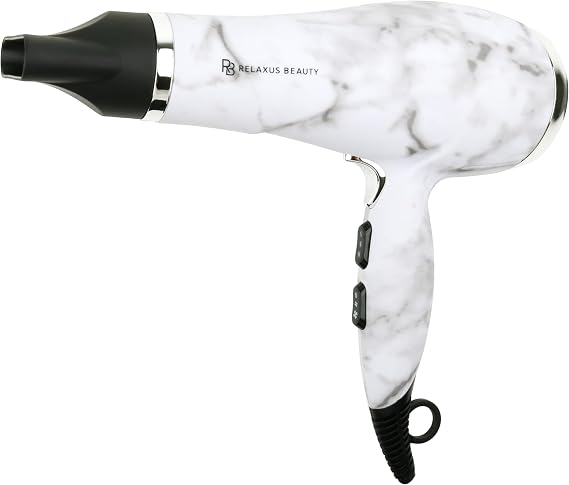 White Marble Full-Size Blow Dryer
