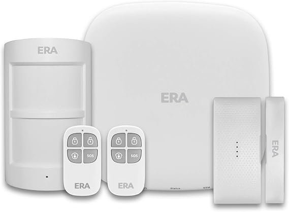 Pro - Home Security Burglar Alarm System - Smart Wireless House Alarm Google & Alexa Compatible - Smartphone Control - Pet Friendly Motion Sensors - Easy Install [5pc Starter Kit]