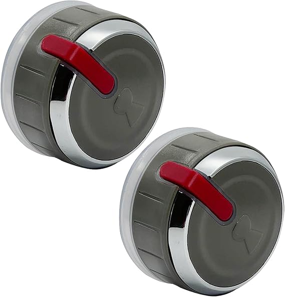 Replacement Control Knobs Compatible with Weber Genesis II 66754 – 2-Pack Grill Knobs for GS4 Grilling System – Durable, Easy-to-Install Generic Weber Grill Parts