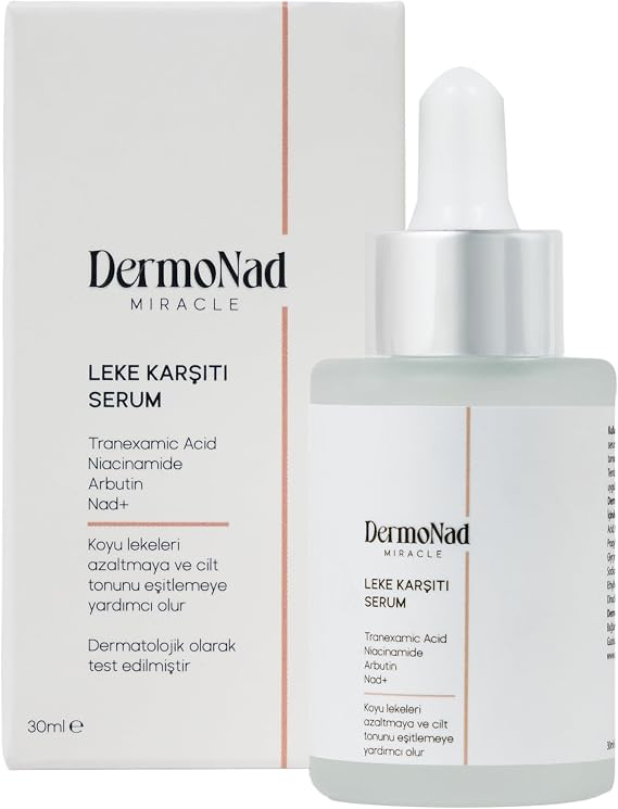 Serum Leke Karşıtı, Cilt Tonu Eşitleyici 30 ml (NAD+ Niasinamid,Tranexamic Asit,Arbutin)