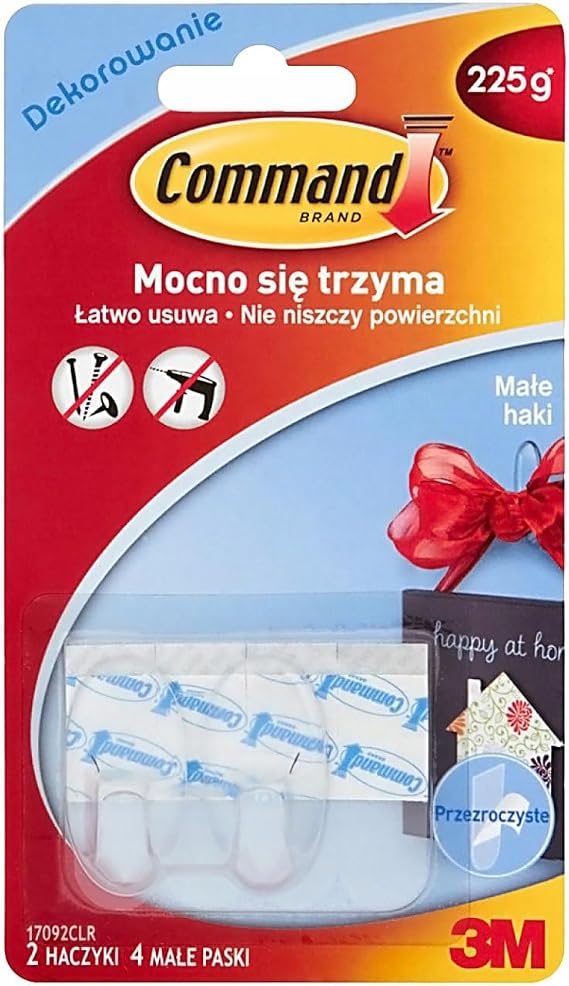 3M Command Küçük Boy Şeffaf Askı