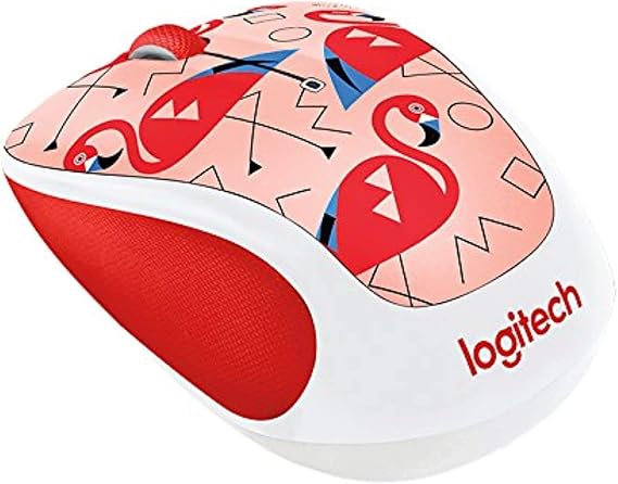 Logitech Play Collection M325c Mouse - Optical - Wireless - Radio Frequency - USB - 1000 Dpi - Tilt Wheel - 5 Button s - Flamin