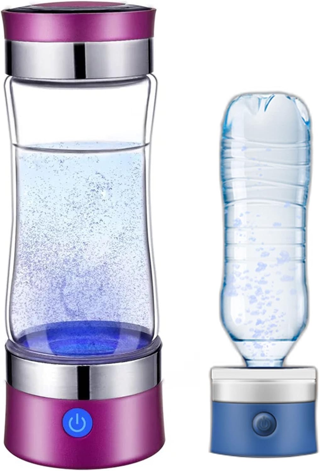 Hydrogen Water Bottle Portable Hydrogen Water Ionizer Generator Ionizer SPE/PEM Membrane Technology Make Hydrogen Content Up To 1000-1200 PPB High Concentration USB Rechargeable 320Ml