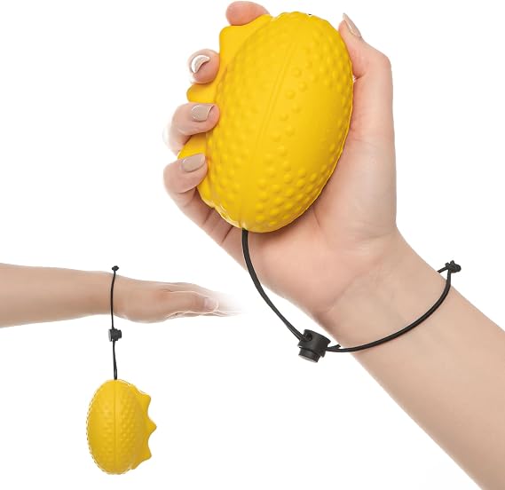 Fanwer Stress Balls for Adults and Seniors with The Adjustable Wrist Strap, Hand Exercisers for Strength, Finger Ball for Hand Therapy, Arthritis, Physical Therapy, Carpal Tunnel