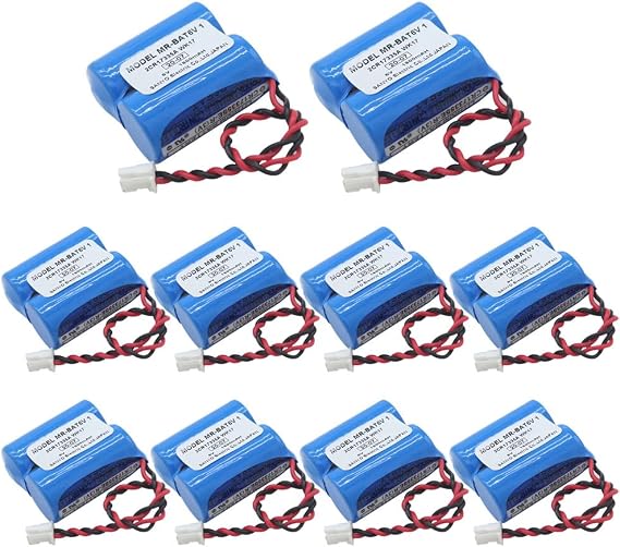 10Pcs MR-BAT6V1 2CR17335A WK17 6V 1800mAh Lithium Batteries for CNC Systems