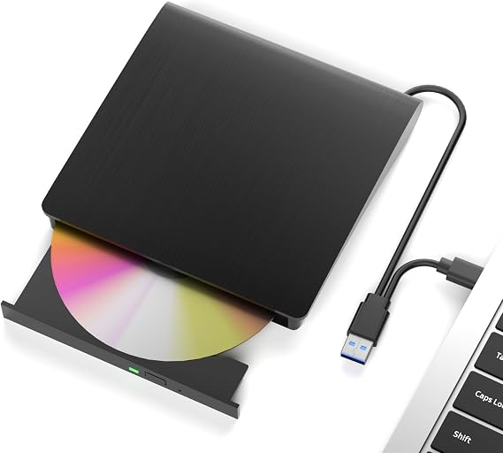 wintale Blu Ray Burner External, USB 3.0 & Type-C External Blu-ray Drives