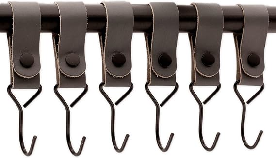 Brute Strength - Multi Function Hook with Leather Loop - Grey - Pack of 6