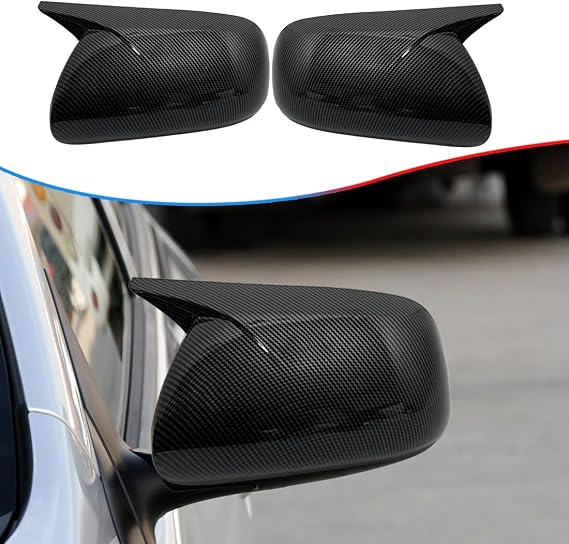 MUXEE Side Mirror Cover, for Toyota Corolla 2009 2010 2011 2012 2013 2PCS Turn Signal housing Cover Accessories - Carbon Fiber