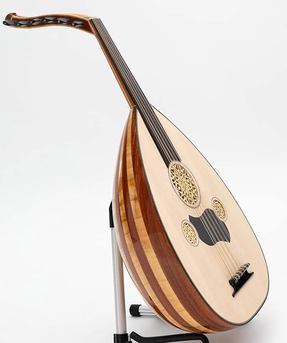 Professional Turkish Oud made of Mahogany & Maple wood, with Ebony Fingerboard