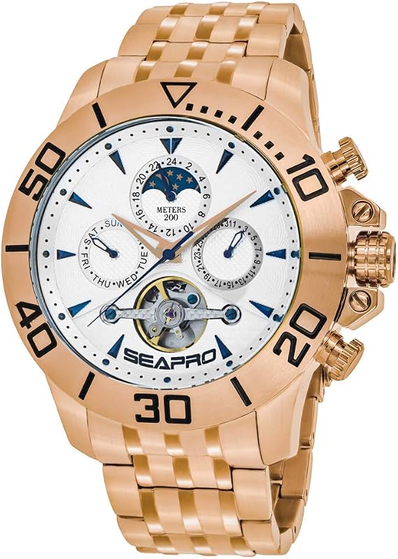 Seapro Men's SP5135 Montecillo Analog Display Automatic Self Wind Rose Gold Watch