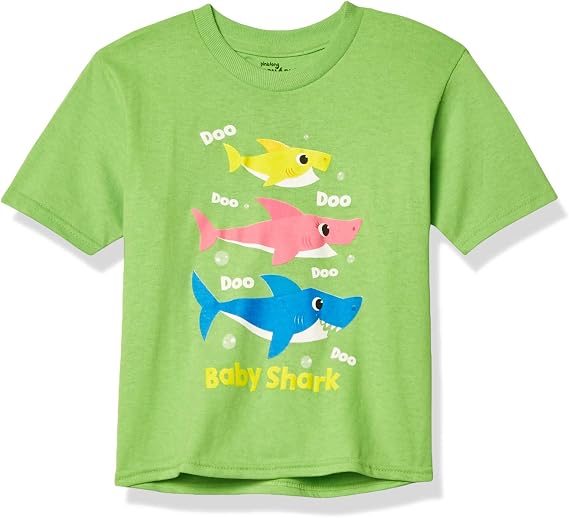 Pinkfong Boys' Baby Shark Doo Doo Doo Short Sleeve T-Shirt